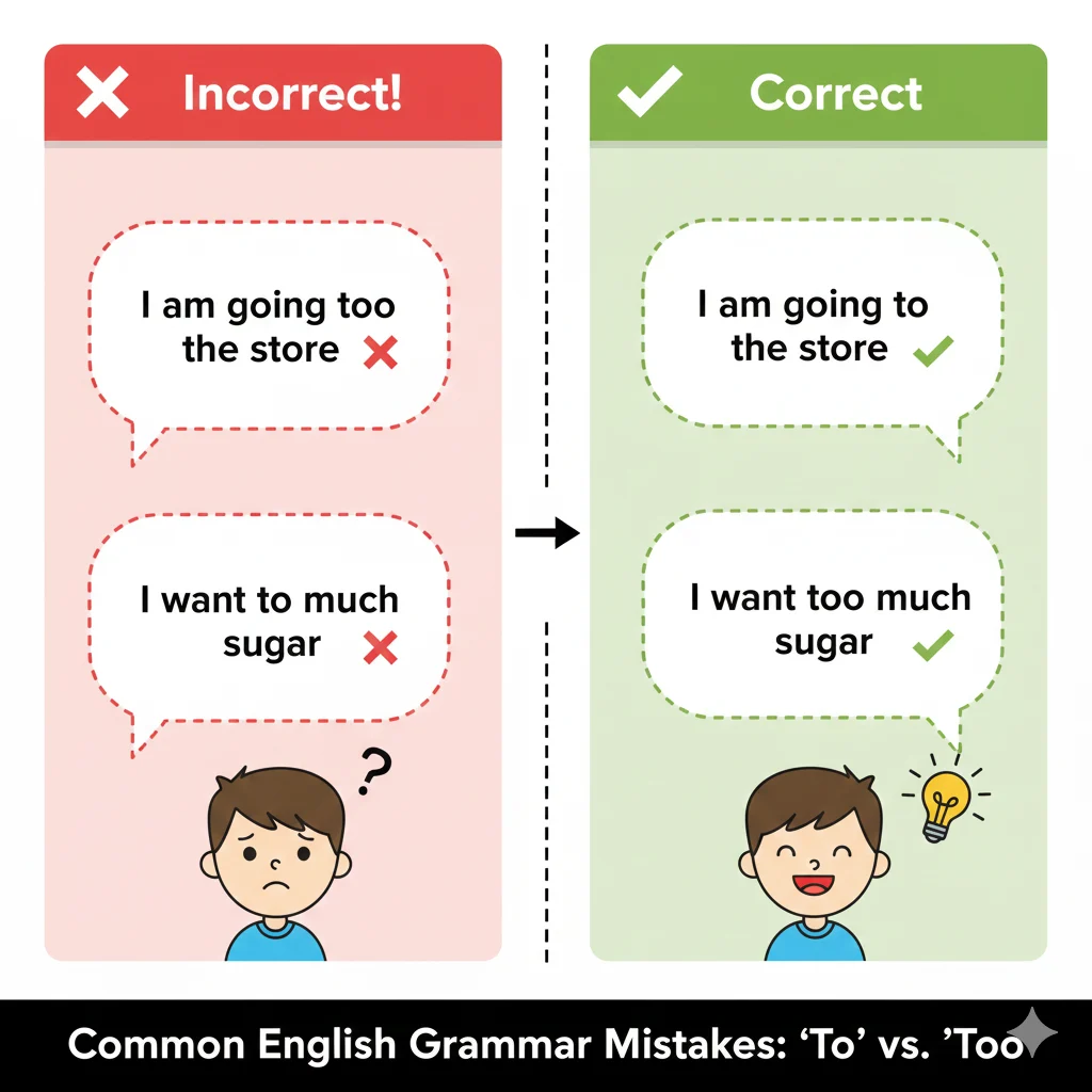 when to use to or too