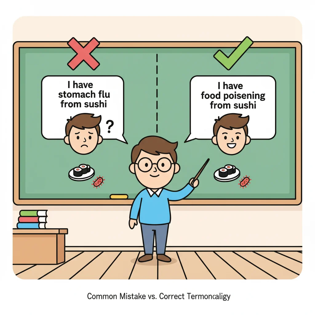 food poisoning or stomach flu