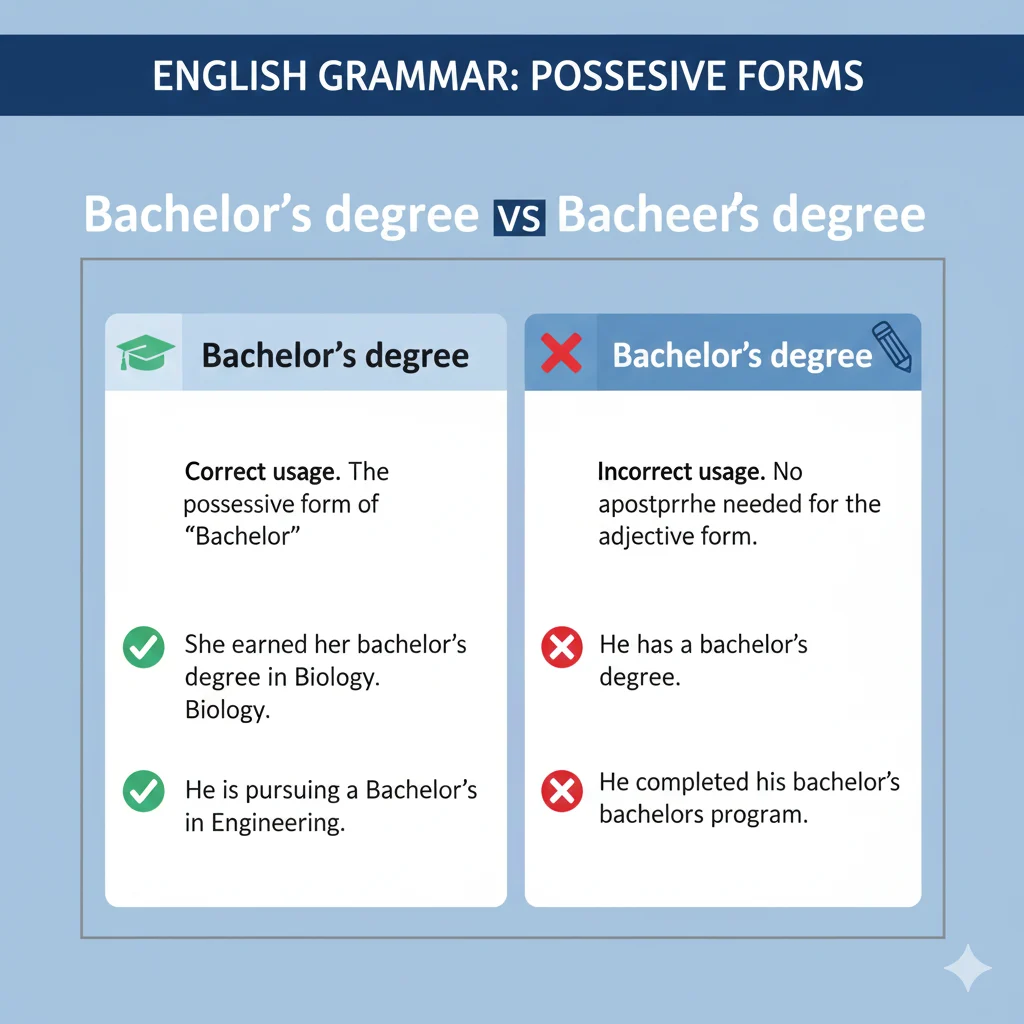 bachelor’s degree / bachelors degree