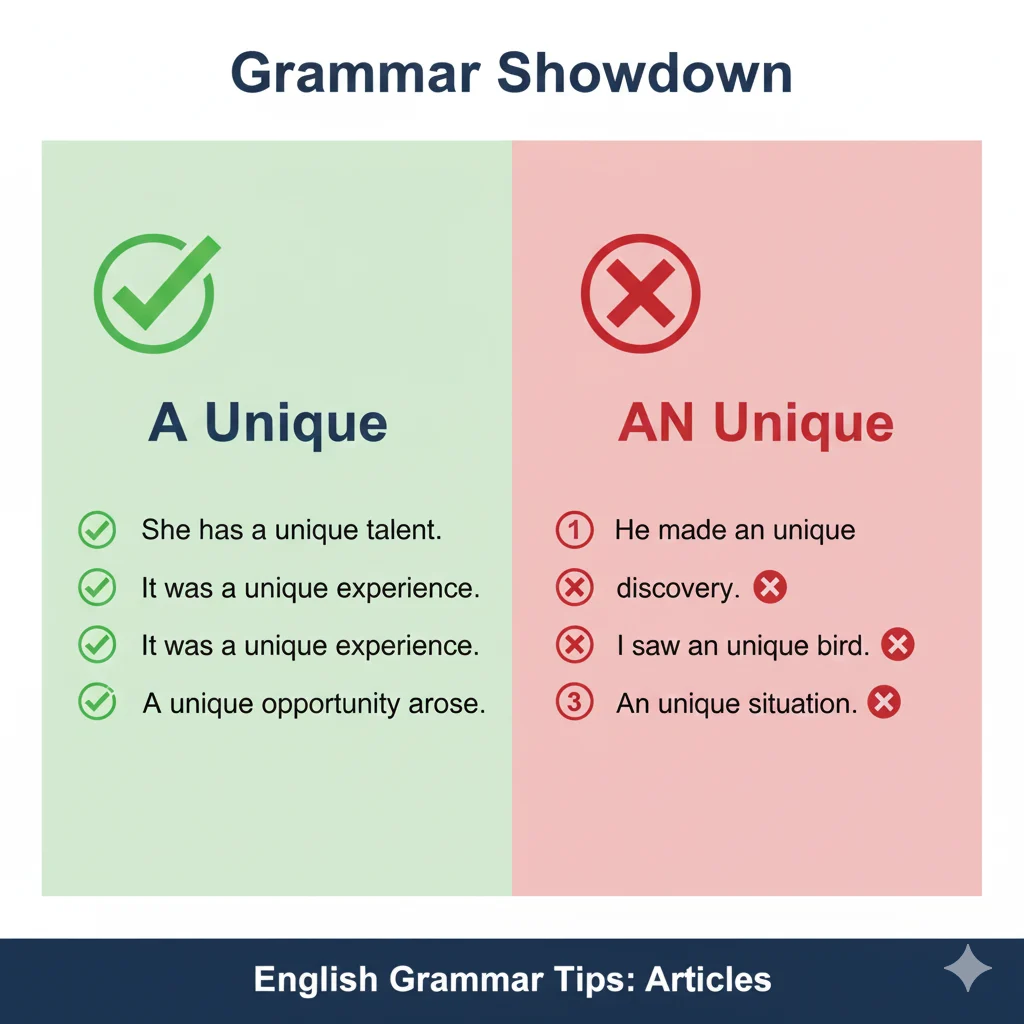 an unique / a unique