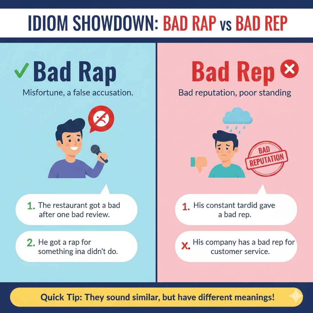 bad rap / bad rep