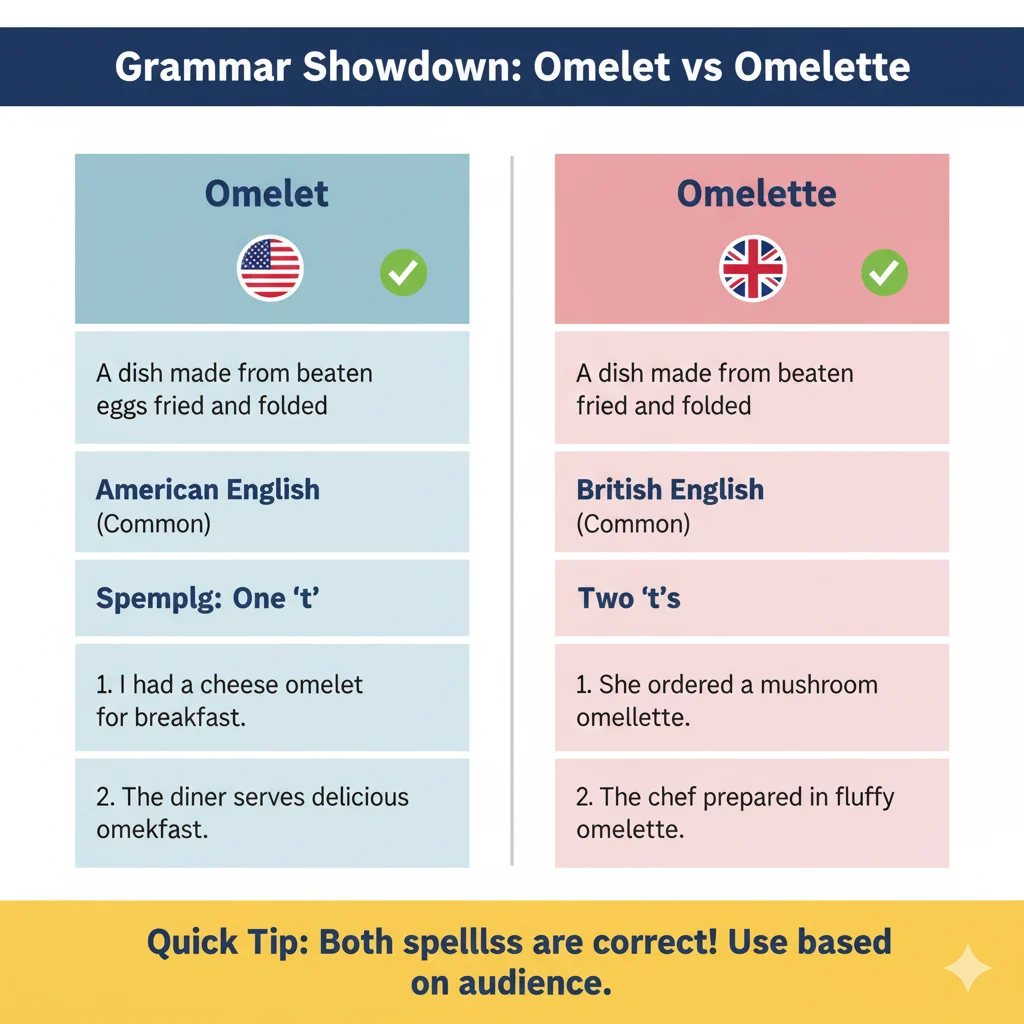 omelet or omelette