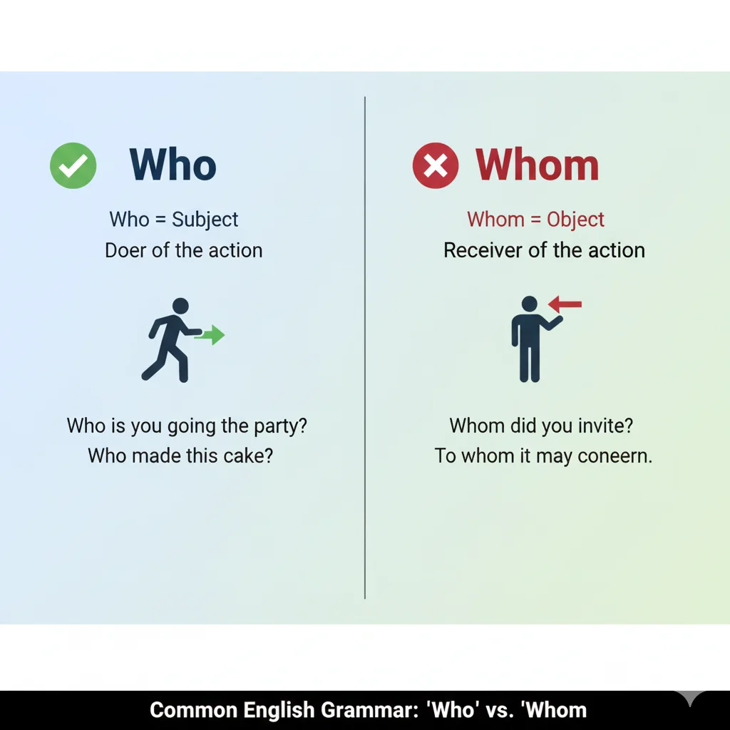 when to use whom or who