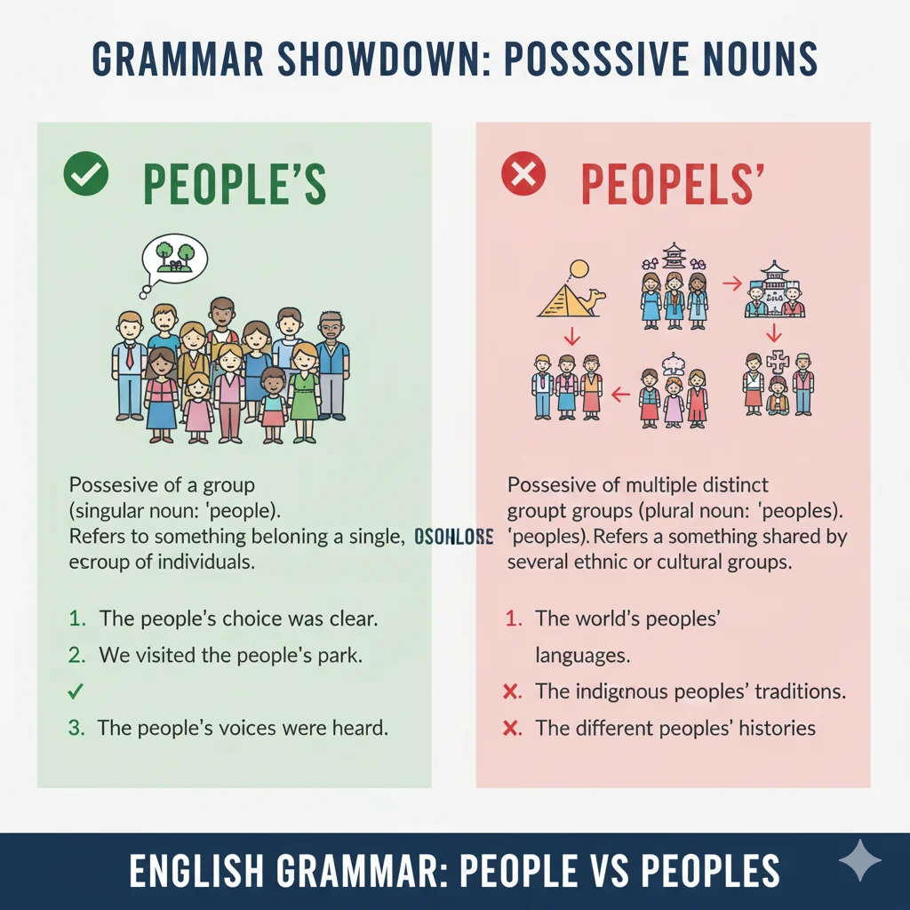 people’s / peoples’