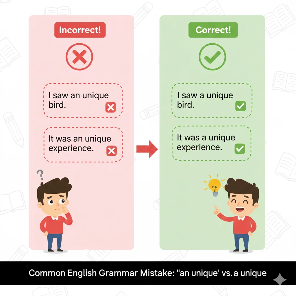 an unique / a unique