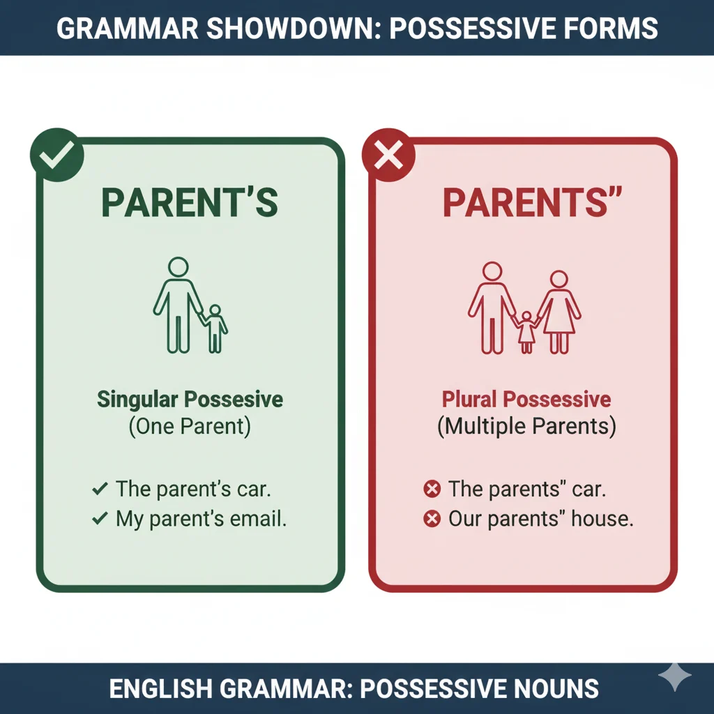 parents’ / parent’s