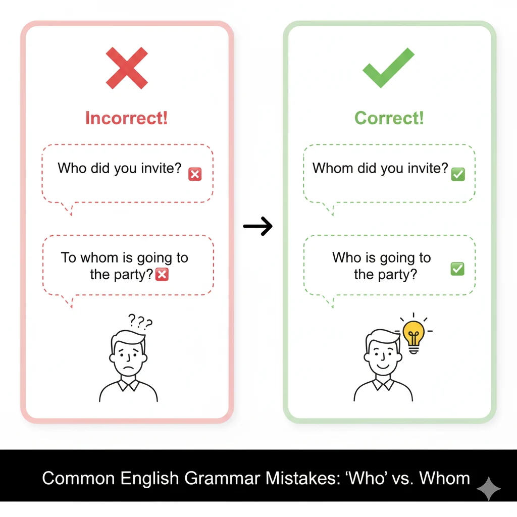 when to use whom or who