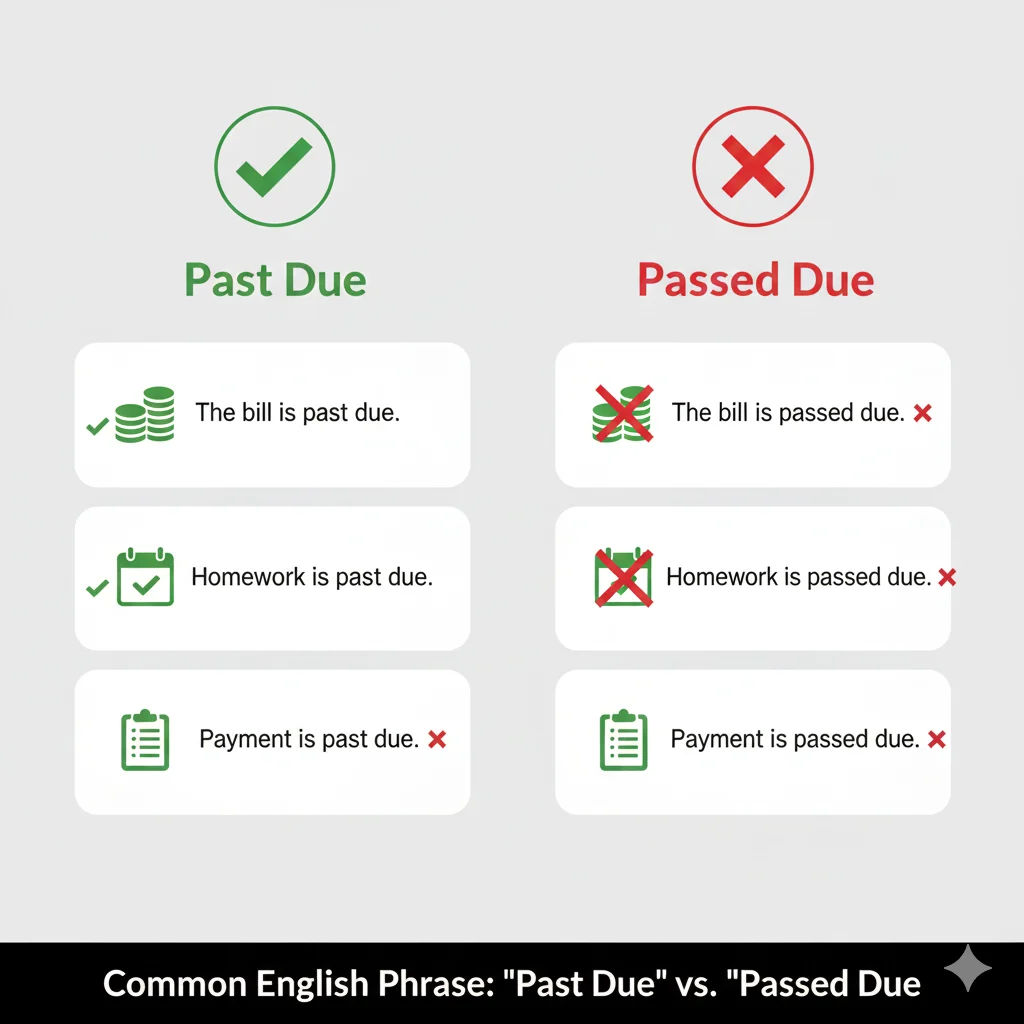 past due or passed due