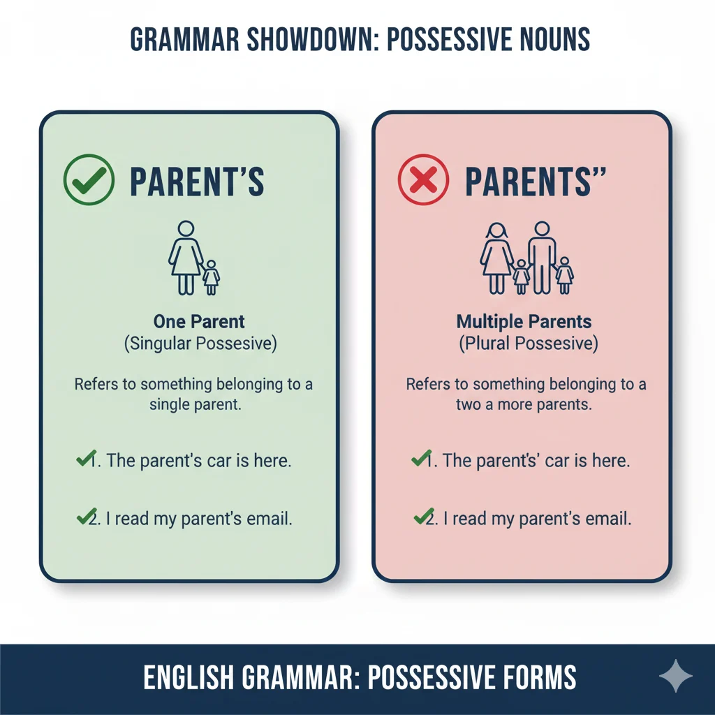 parents’ / parent’s