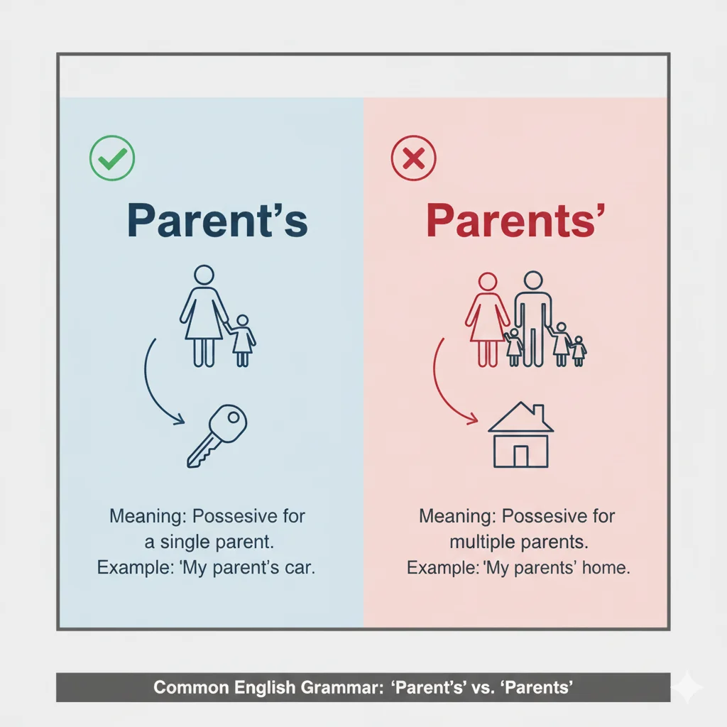 parents’ / parent’s