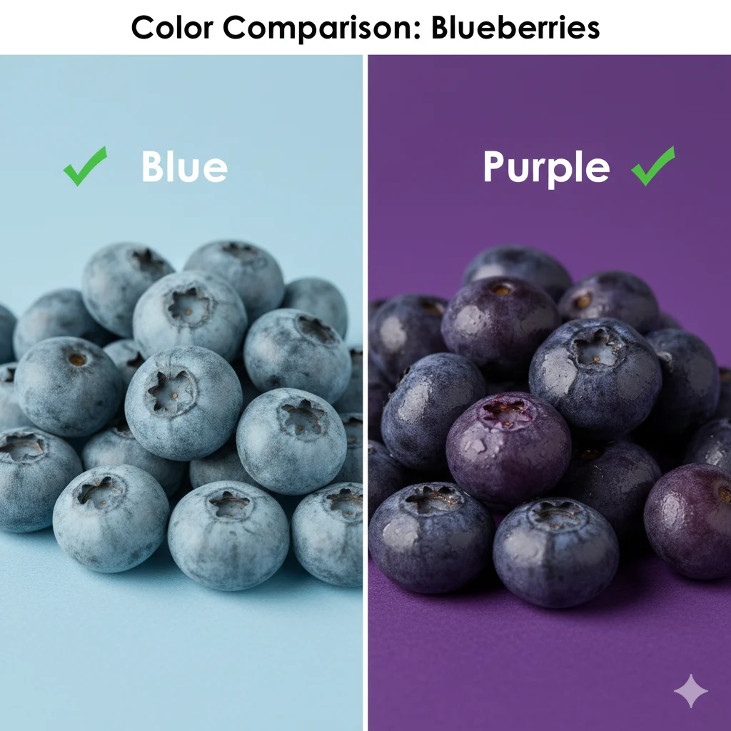 blueberries blue or purple