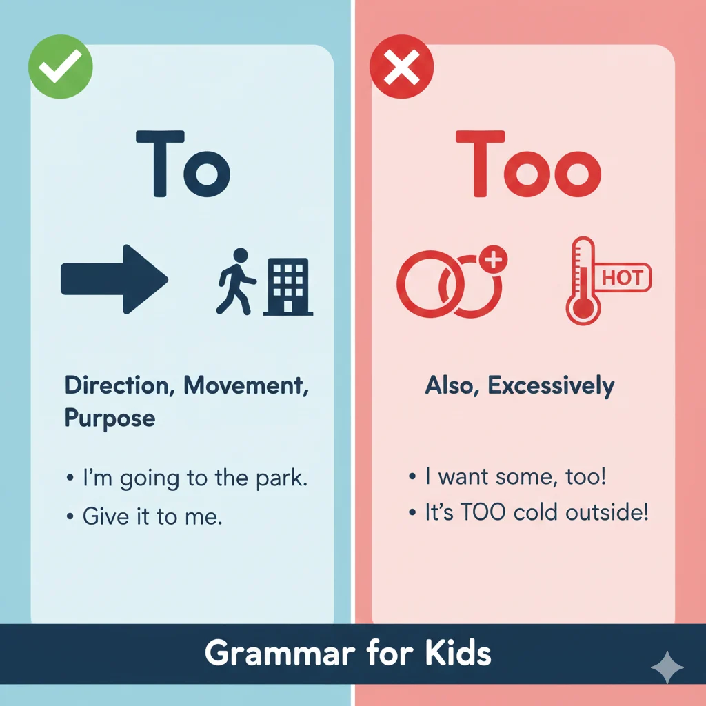 when to use to or too