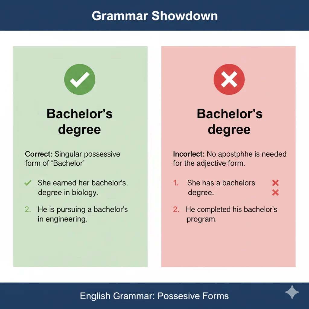 bachelor’s degree / bachelors degree