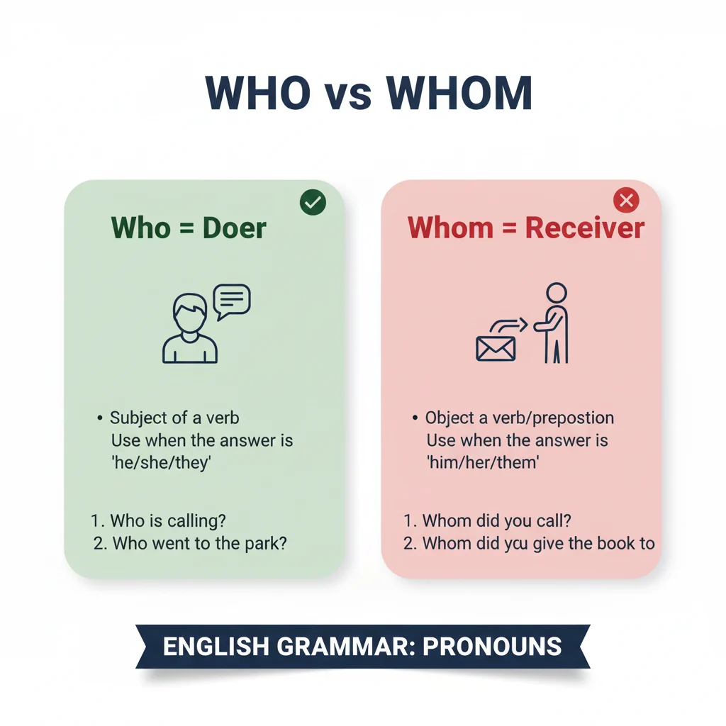 when to use whom or who