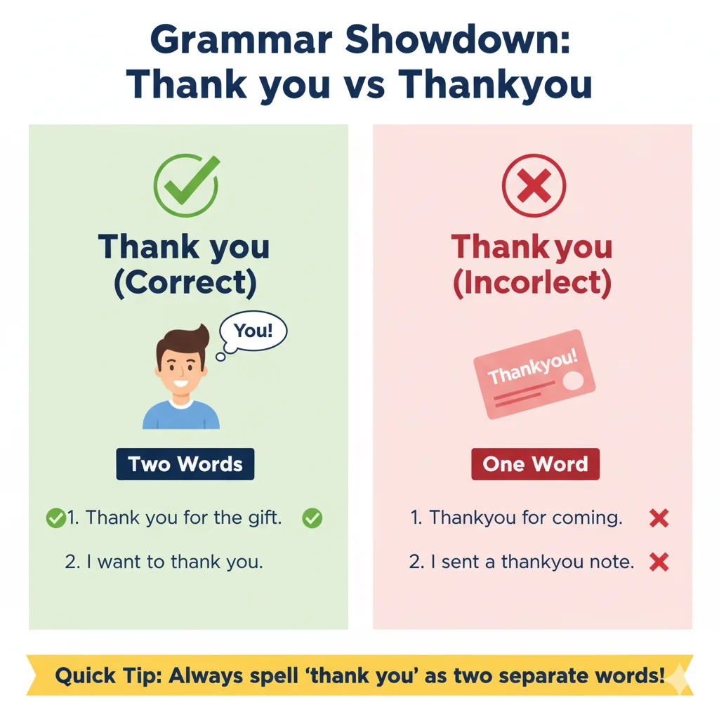 thankyou or thank you