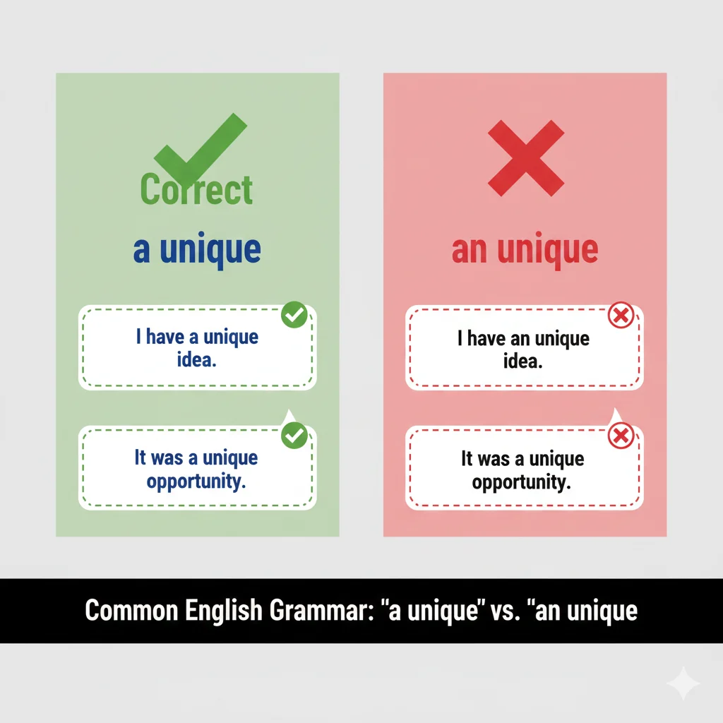 an unique / a unique
