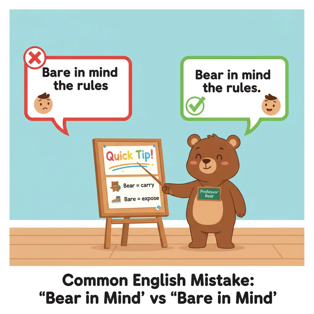 bear in mind or bare in mind