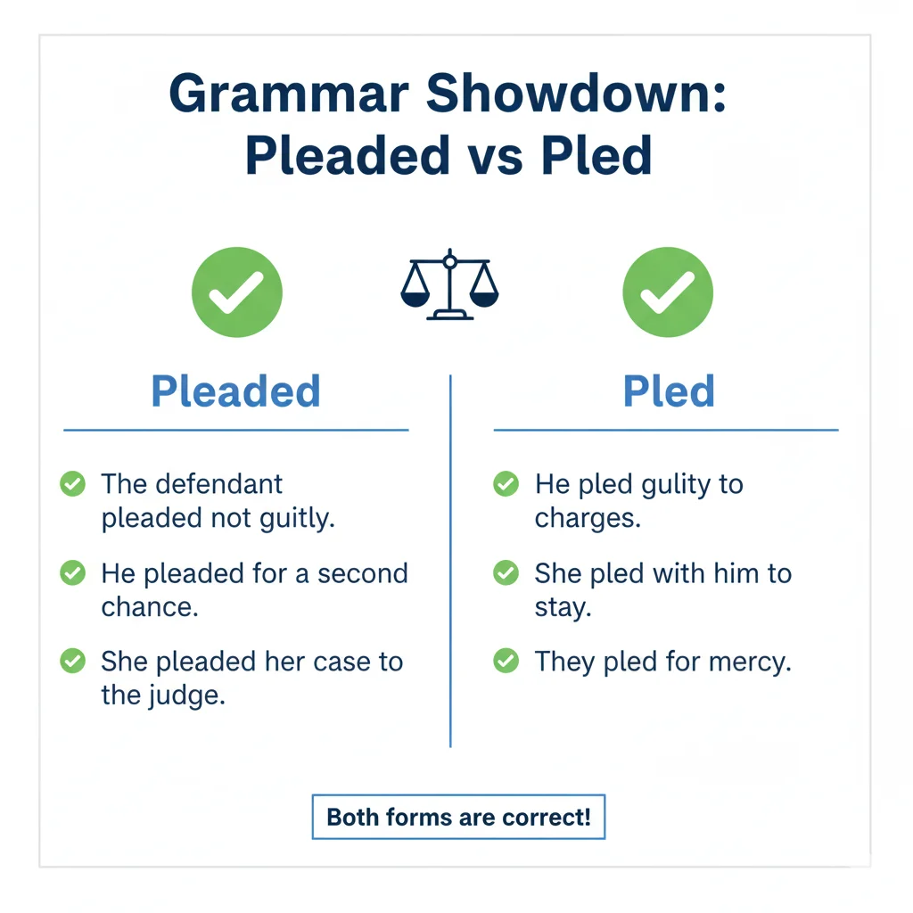 pleaded or pled