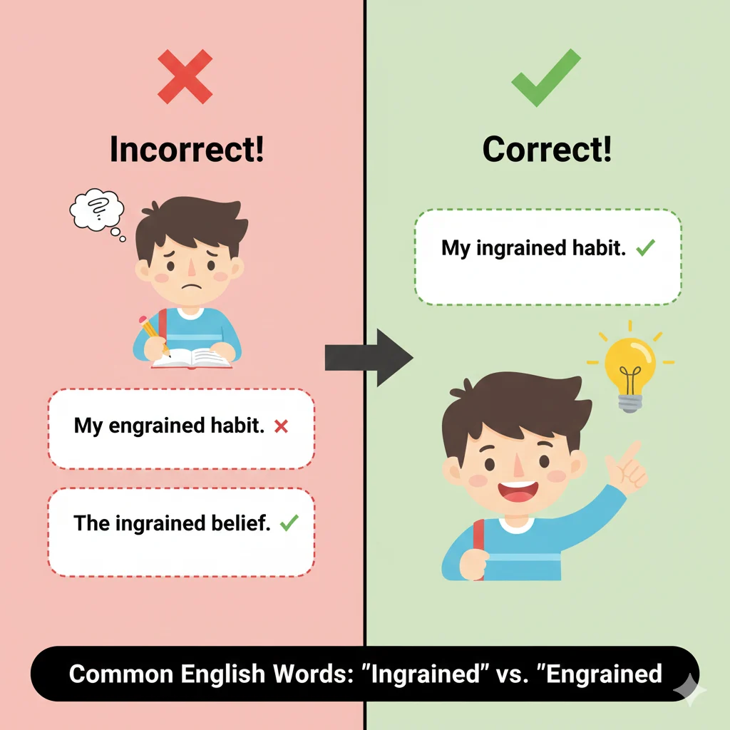 ingrained / engrained