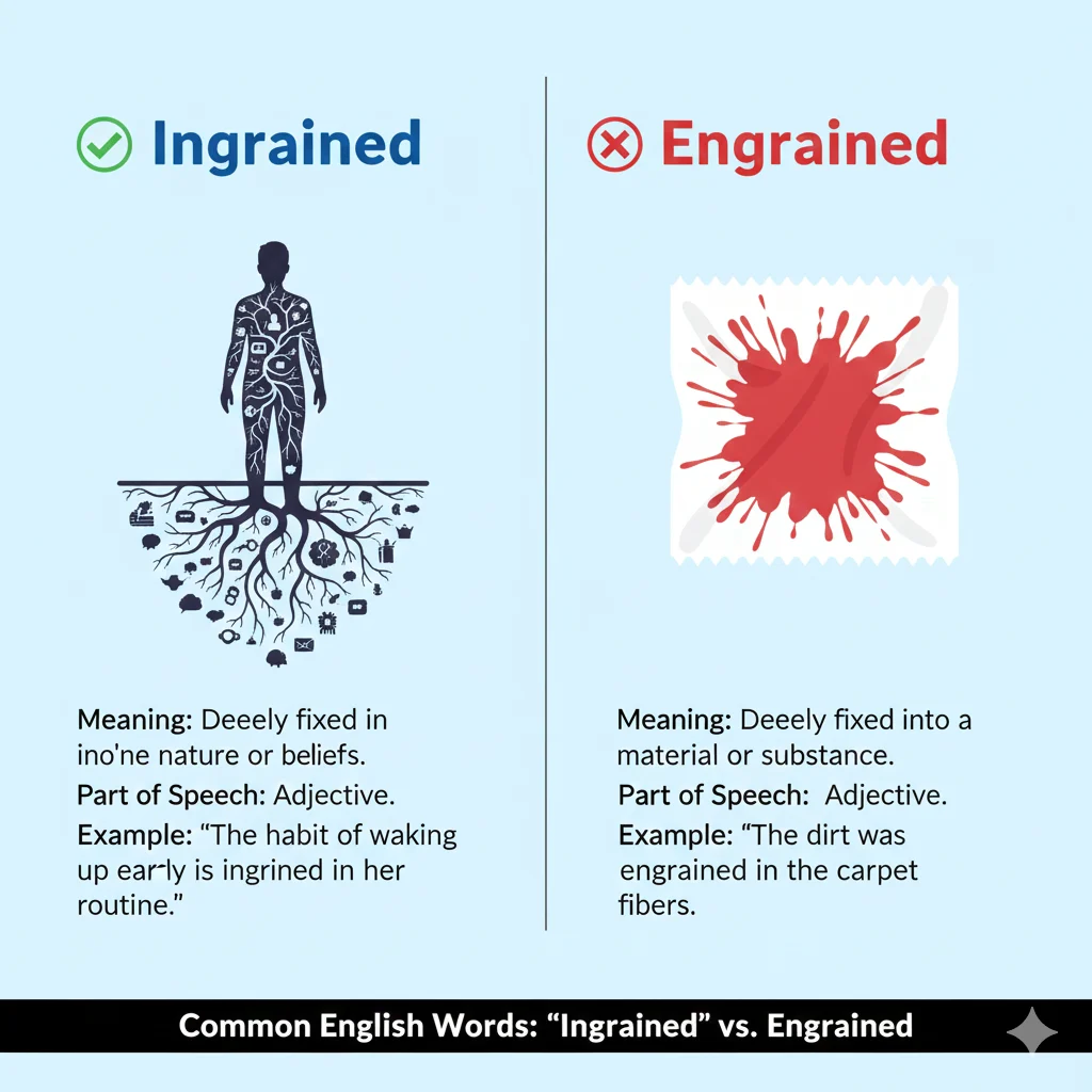 ingrained / engrained