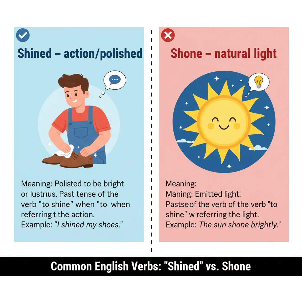 shined / shone