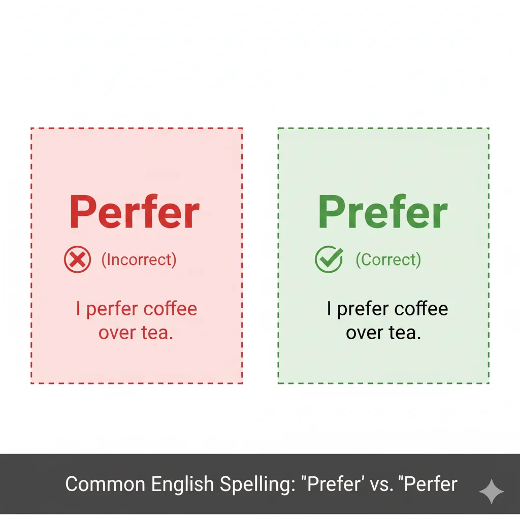 perfer / prefer
