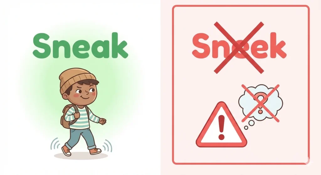 sneek / sneak