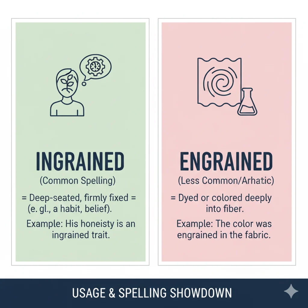 ingrained / engrained