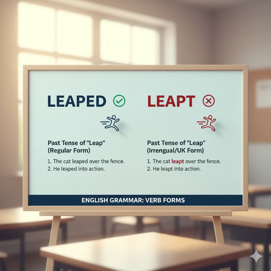 leaped / leapt