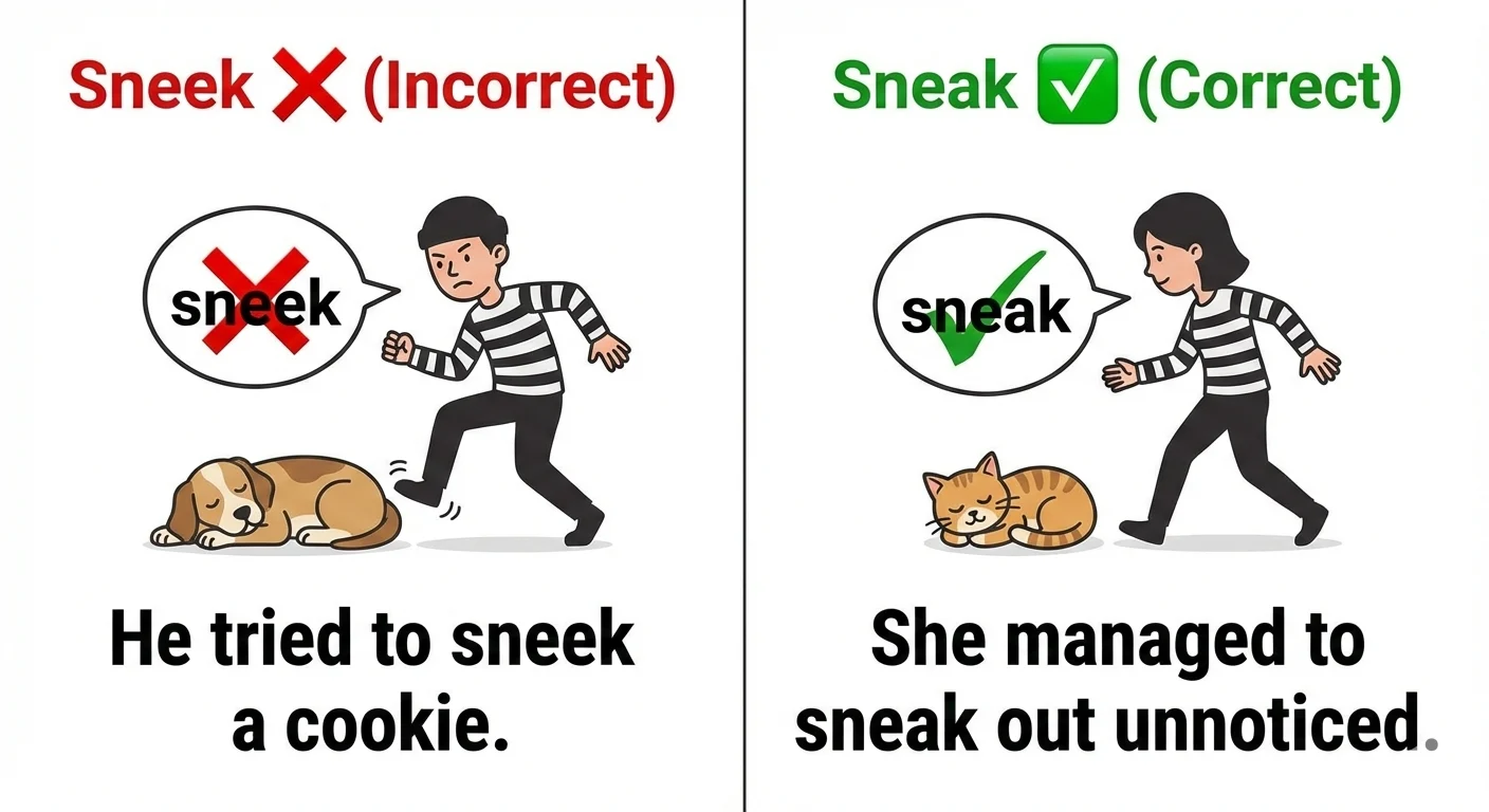 sneek / sneak
