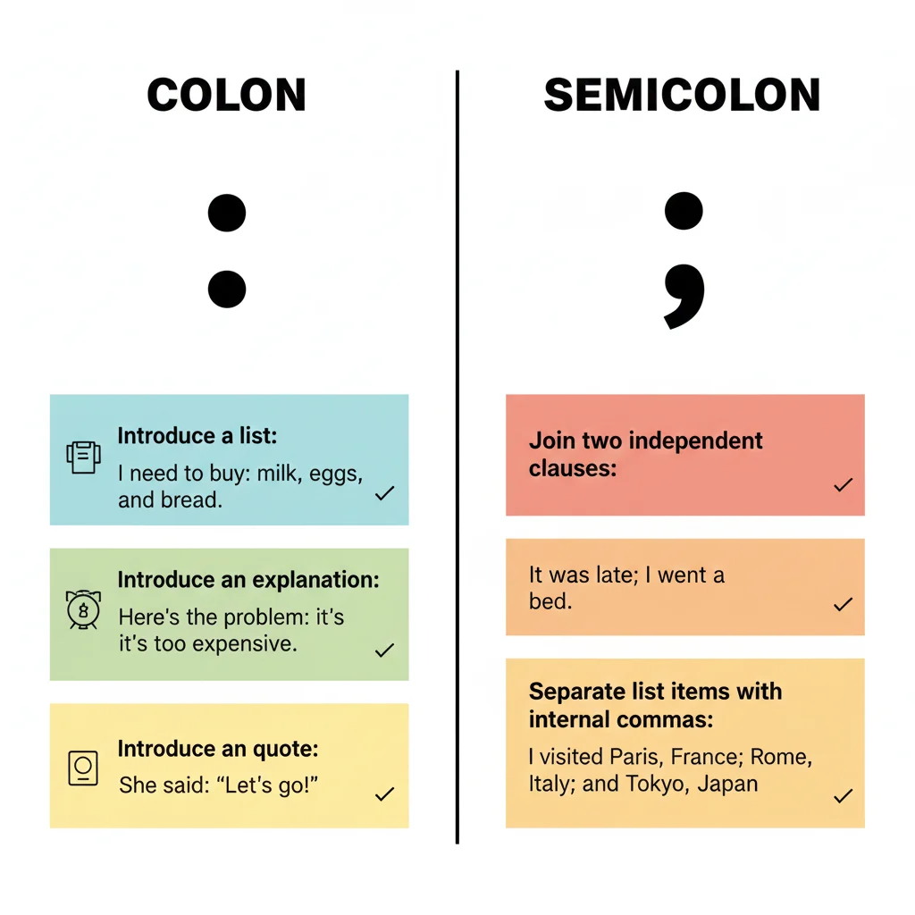 colon / semicolon