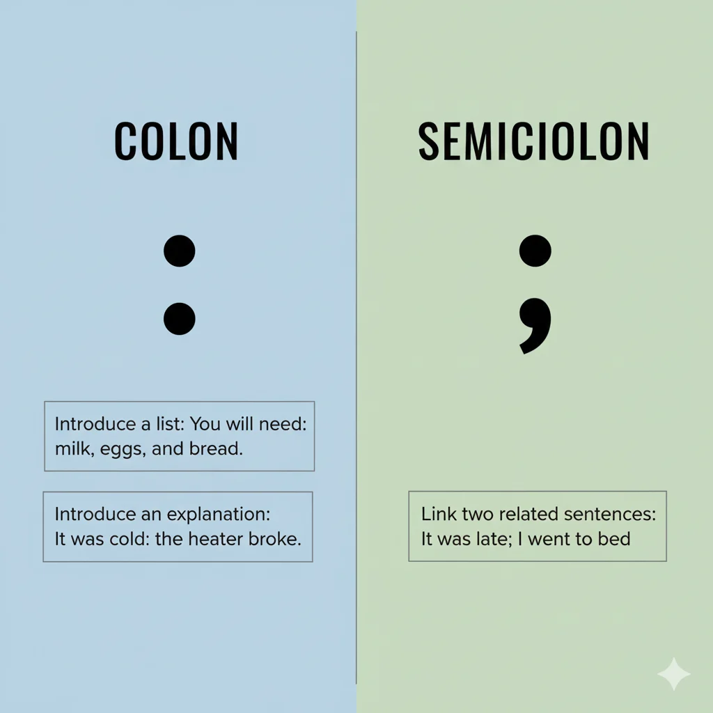 colon / semicolon