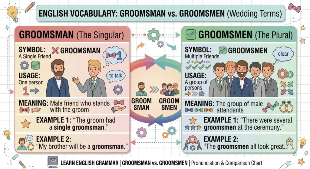 groomsman or groomsmen