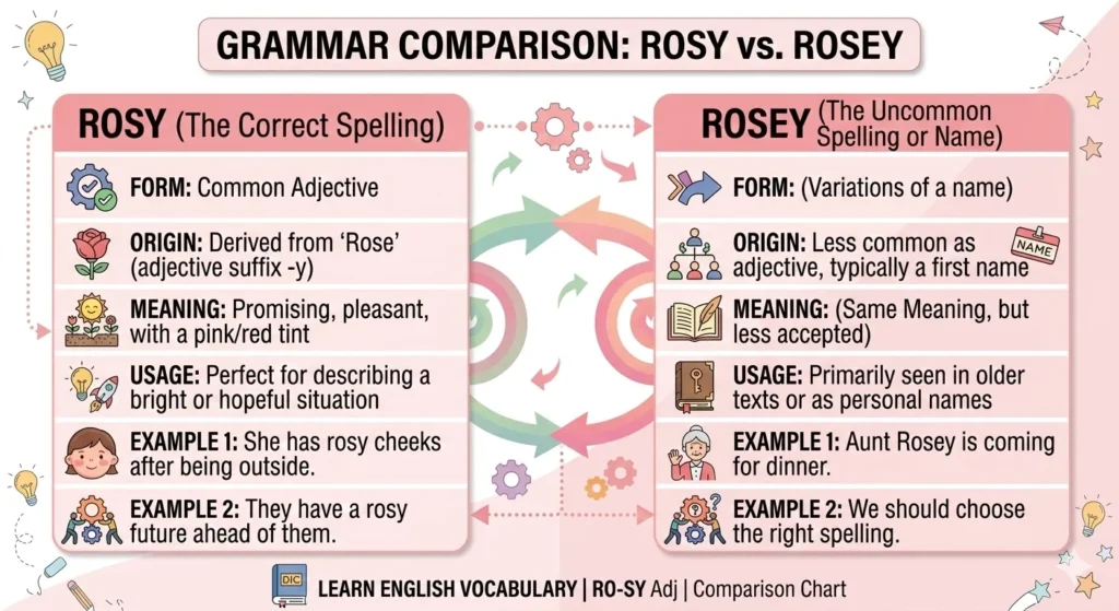 rosey or rosy