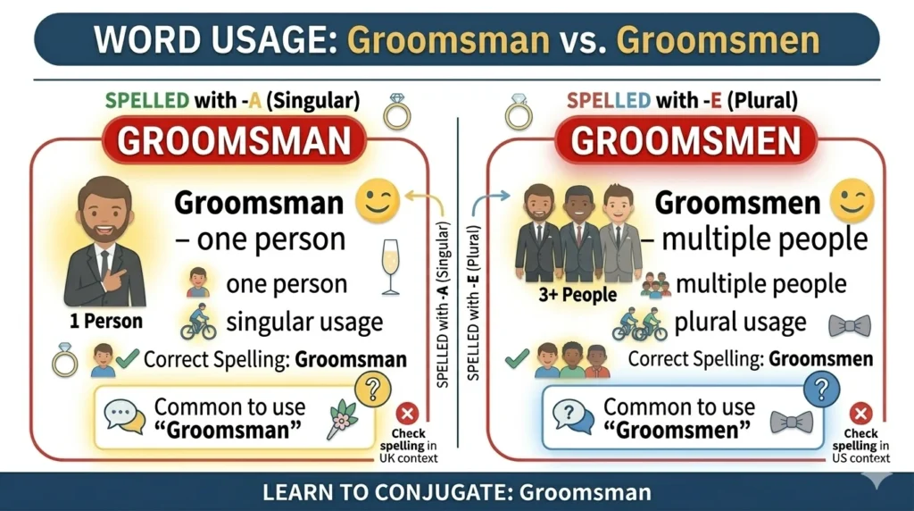 groomsman or groomsmen