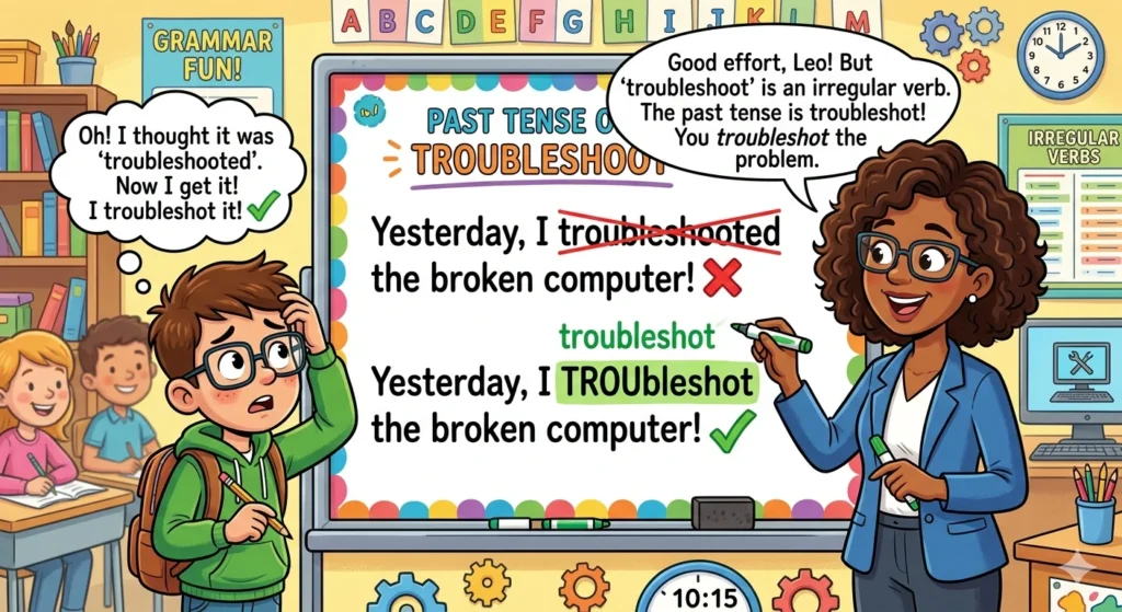 troubleshot or troubleshooted