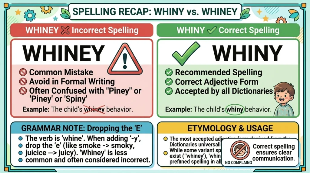 whiney or whiny