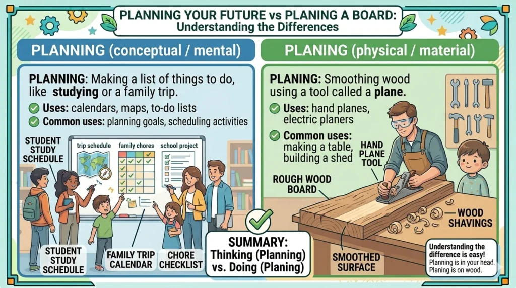 planing or planning