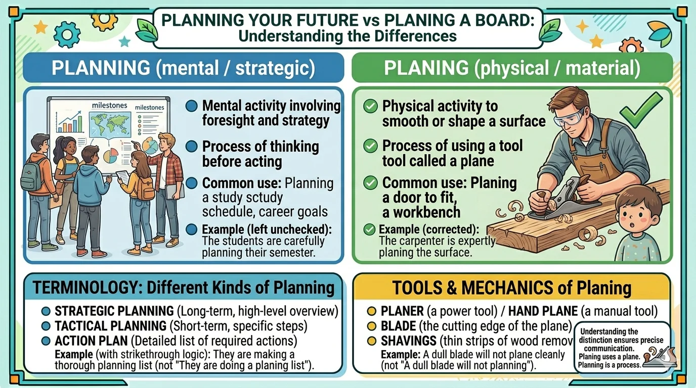 planing or planning